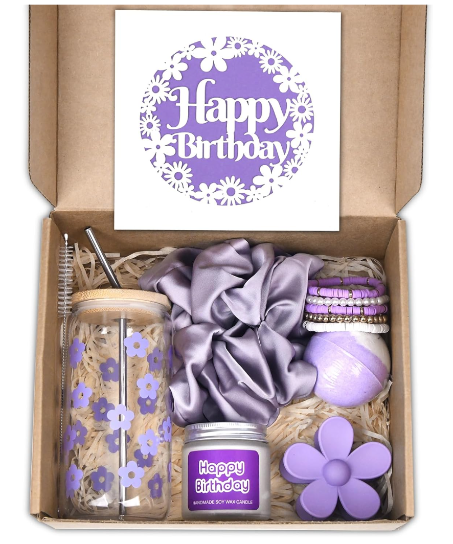 Happy Birthday Gift Box - Purple
